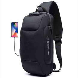 Ozuko multifunctionele crossbody tas voor mannen anti-diefstal schouder messenger S mannelijke waterdichte korte trip borst nieuw