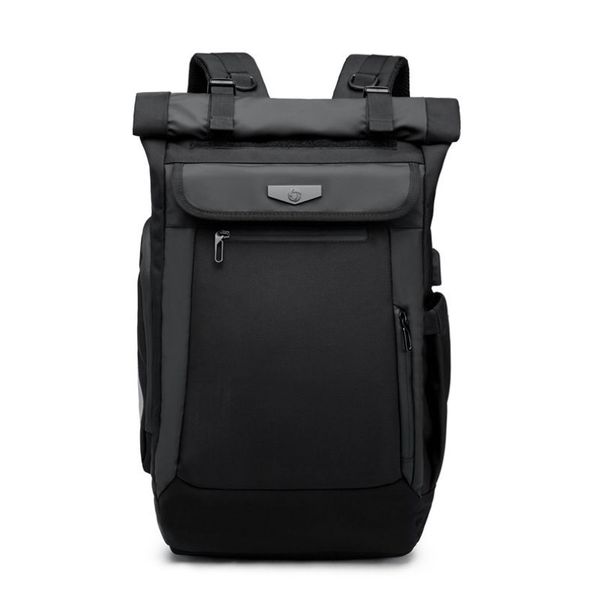 OZUKO, nueva mochila para hombre, mochilas para ordenador portátil con carga USB, multifunción para adolescentes, mochila escolar a la moda, impermeable, viaje para hombre 2238