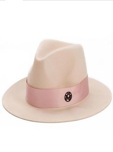 Ozyc dames roze wol feodra hoed winter dames m brief wol jazz fedoras roze hoed voor vrouwen grote run cowboy panama fedoras y2001879081