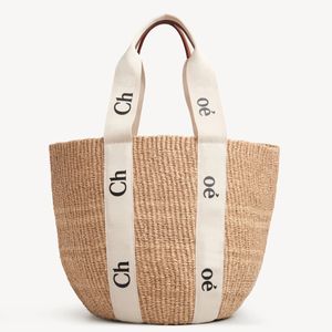 2024 Tote Bag Designer Bag Zomer hete strandtas Modezak Raffia Haakwinkelentas