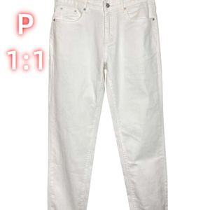 P Paarse ontwerper Men's Baggy Jeans Men Knie-Length Skinny Trendy Long Straight gescheurde high street jeans maat 29-38