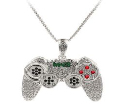 P S Game Console Iced Out Out Man Women Pendant Hip Hop Gold Chain For Man Women Sieraden Ketting Accessoires Keten Sieraden1577802