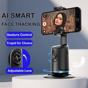 P01 360 Smart AI Face Tracking Mobiele houder 1200mAh Oplaadbare Auto Following Mobiele Gimbal Stabilizer Gebaar Telefoonhouder