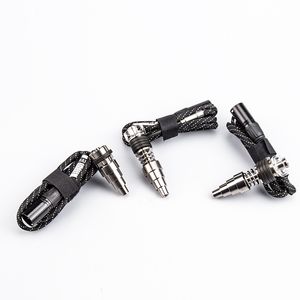 P013 Accessoires de pipe à fumer 10mm 16mm 20mm Bobine de chauffage plat avec bol à quartz 6 en 1 Titanium Nail Dab Rig Glass Bong Tool Set 3 modèles