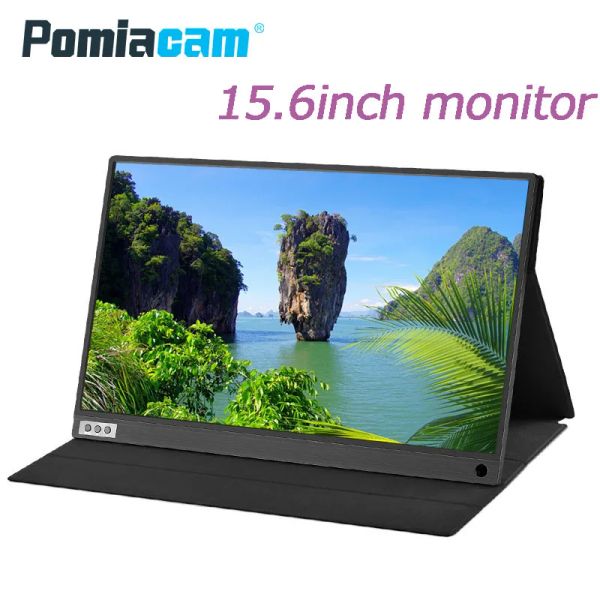 P15B Portable pour écran de films de téléphone extérieur intérieur, moniteur d'affichage pour ordinateur Portable PC MAC téléphone Xbox PS4, prise en charge PS4/PS3/XBOX ONE/SWITCH et autres appareils de jeu.