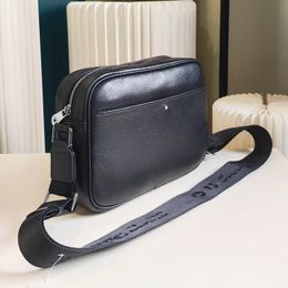 P160 Hoge kwaliteit De nieuwste herenschoudertas Black Messenger Bag Heren Cowhide Merknaam Bag maat: 26x19x7cm