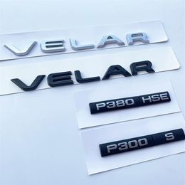 P250 P300 P380 P400E D180 D240 D300 S SE HSE R-Dynamic Bar Emblema para Range Rover Velar Letting de estilización de autos Trunk Sticker244b