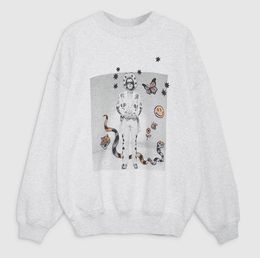 P32 Sweat-shirt imprimé de créateur pour hommes Sweat à capuche pour femme Sweat-shirt en polaire Classique Imprimé Ourlet Porté Pull de créateur Pull à capuche Tops Sweats à capuche