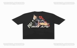 P3k9 3D Triangle Dober Dog Casual Hommes et Femmes Manches Courtes T-shirt Digner Mode PalaCs Classique Lâche Été High Street 6796432