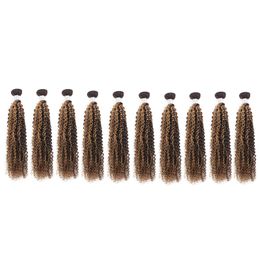 P4/27 Piano Couleur 10 Pièces/lot Brésilien 100% Extensions de Cheveux Humains Double Trames Yirubeauty Indien Vierge Cheveux Produits 10-32 pouces