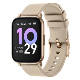 Reloj inteligente P40 para mujer, IP68, resistente al agua, con monitor de presión arterial y frecuencia cardíaca, rastreador de actividad física, reloj inteligente deportivo para hombre