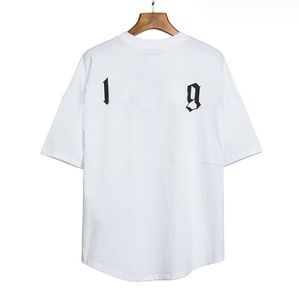 P42 Heren T-shirts Dames Ontwerpers T-shirts Tees Kleding Tops Man Casual Borst Letter Shirt Spuitverf Graffiti Straat Shorts Mouwkleding