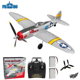 P47 Thunderbolt RC Vliegtuig 2.4G 4Ch RC Vechter 400mm Spanwijdte P47 RTF Vliegtuigen One-key Aerobatic RC Warbird Vliegtuig Speelgoed Geschenken 240130