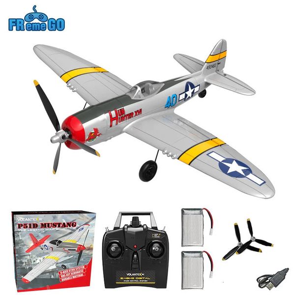 P47 Thunderbolt RC avion 2.4G 4Ch RC combattant 400mm envergure P47 RTF avion une clé voltige RC Warbird avion jouets cadeaux 240227