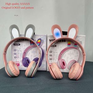 Oreille de lapin Bluetooth P47r, écouteurs de jeu de cours en ligne pour enfants, écouteurs de basses lourdes, nouveau produit