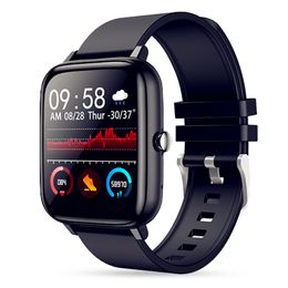 P6 1,54 pouces écran hommes Bluetooth appel ECG montres intelligentes femmes pression artérielle Fitness Smartwatch pour Android iOS peut surveiller le sommeil DHL / UPS rapide