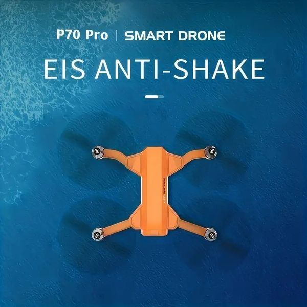 Drone P70 Pro pour GPS, grand UAV pliable sans balais, photographie aérienne HD, longue Endurance, avion télécommandé, cadeau d'avion, partage de photos/vidéos avec tutoriel vidéo