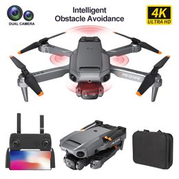 Avion P8 Drone avec grand Angle HD 4K 1080P double caméra hauteur tenir Wifi RC pliable quadrirotor Dron cadeau jouet