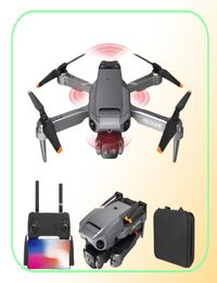 P8 Mini Drone 4K 8K HD Câmera Dupla Aeronave Profissional Wifi FPV Quatro Lados Infravermelho para Evitar Obstáculos Dobrável Quadcopter Helico7605789
