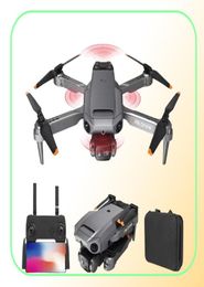 P8 Mini Drone 4K 8K HD double caméra avion professionnel Wifi FPV quatre côtés infrarouge évitement d'obstacles pliant quadrirotor Helico1307589