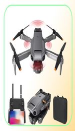 P8 Mini Drone 4K 8K HD double caméra avion professionnel Wifi FPV quatre côtés infrarouge évitement d'obstacles quadrirotor pliant Helico2865314