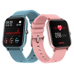 Reloj inteligente P8 con control de la frecuencia cardíaca y la presión arterial Pulsera multideportiva con pantalla táctil HD de 1,4 pulgadas