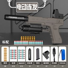 P85 MK11 Desert Eagle USP Mauser Revolver Pistolet Blasters Pistolet Jouet Modèle D'armes À Feu Peut Tirer Des Fléchettes En Mousse Lanceur De Tir Pour Adultes Garçons