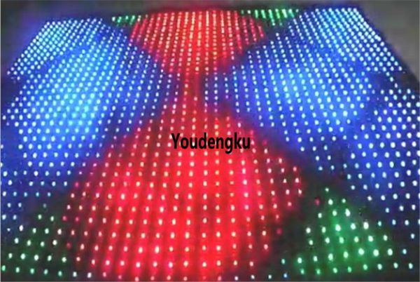 P9 3x4m Flexible LED rideau vidéo douce scène mariage fond rgb led rideau vidéo