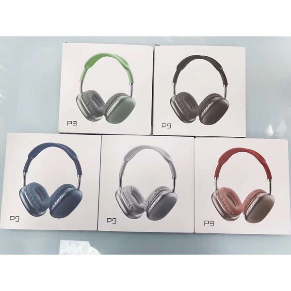 P9 Deux ensembles d'écouteurs Bluetooth, écouteurs sans fil de sport montés sur la tête, écouteurs montés sur la tête, vente chaude transfrontalière Huaqiangbei