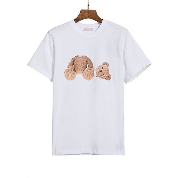 pa t-shirt designer hommes t-shirt tee décapité ours spray coeur lettres mode pur coton séchage rapide à manches courtes printemps été marée hommes femmes t-shirts chemises taille x-xl