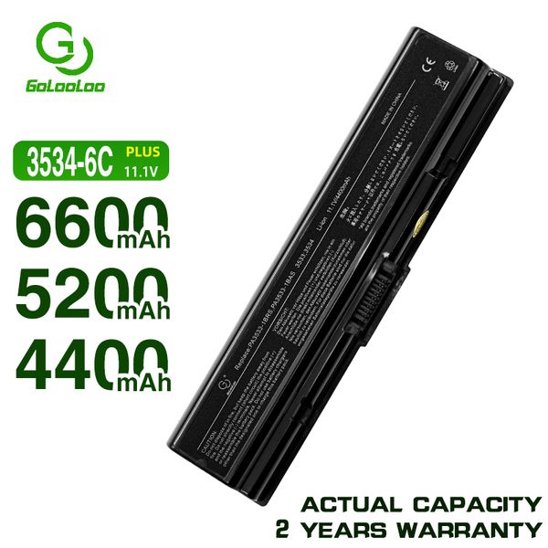 Batterie d'ordinateur portable PA3534U-1BRS pour Toshiba Satellite A200 A210 A300 A350 L300 L500 L500D L550 PA3533U PA3534U PA3535U-1BAS