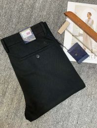 PAA – pantalon habillé de luxe pour hommes, kaki, pantalon d'affaires décontracté, marque de mode, leggings de couleur unie, noir, vente en gros
