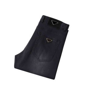 PAA Diseñador de lujo Primavera Verano pantalones de vestir para hombres Pantalones de negocios Pantalones casuales Marca de moda leggings de color sólido Negro