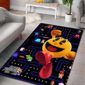 Tapis Pac-man Tapis de zone de jeu rétro Tapis de jeu rétro Tapis de salon Tapis de décoration de la maison Tapis de pendaison de crémaillère Cadeau Tapis de bureau HKD230901