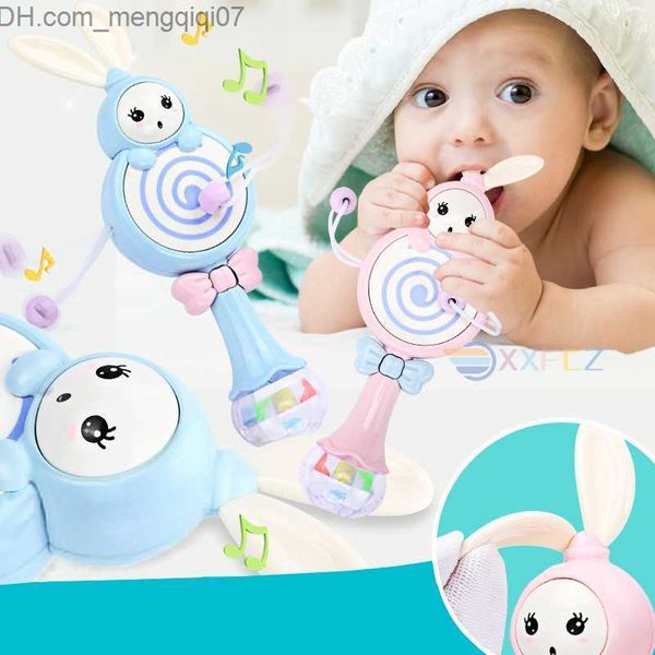 Porte-sucettes Clips # Bébé Musique Flash Dents Souris Jouet Lapin Main Bell Mobile Bébé sucette Crying Tear Nouveau-né Bébé Jouet 6 12 Mois Vieux Garçon Cadeau Z230804