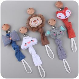 Coldants de la sucette Clips # Baby Products Beech Clip Lion Animal Coton Linon Ribbon Corde Unique Élégant Chaîne de conception 230421