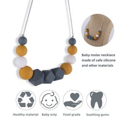 Clips porte-sucettes # JAHNMO bébé anneau de dentition de qualité alimentaire perles de Silicone soins infirmiers maman collier cadeau sans BPA bébé gomme à mâcher pendentif accessoires jouets 231025