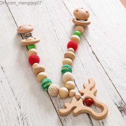 Fopspeen houders clips # houten dier pruim clip speelgoed gehaakte muis ketting houten ring handgemaakte armband fopspeen ketting clip baby cadeau Z230804