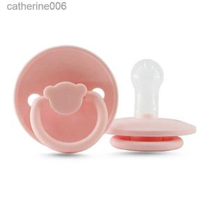 Sucettes # 100% qualité alimentaire Silicone bébé sucettes lait maternel mamelon bébé sucette couleur unie bavoirs sucette haute qualité sucette accessoire L231104