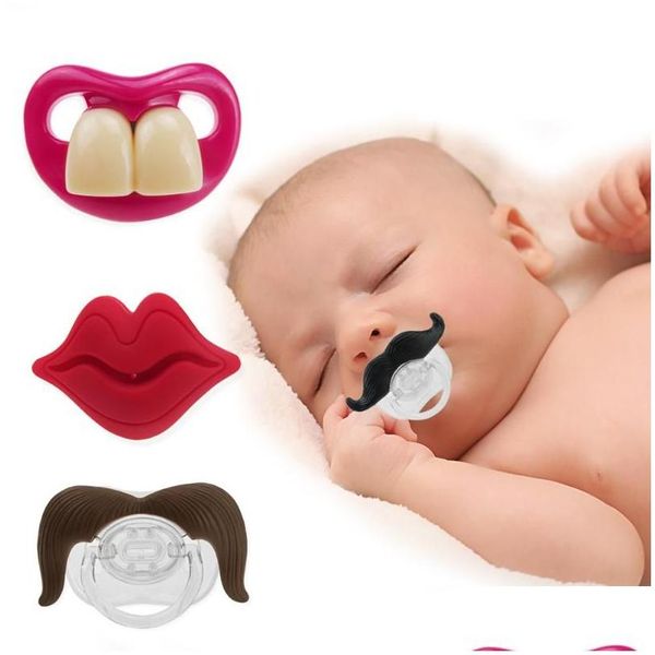 Sucettes 1pcs Lèvres Mamelon Sile Sucette Sucette Bébé Kiss Infant Toddler Funny Bouche Cadeaux Drop Livraison Enfants Maternité Alimentation Dhonv