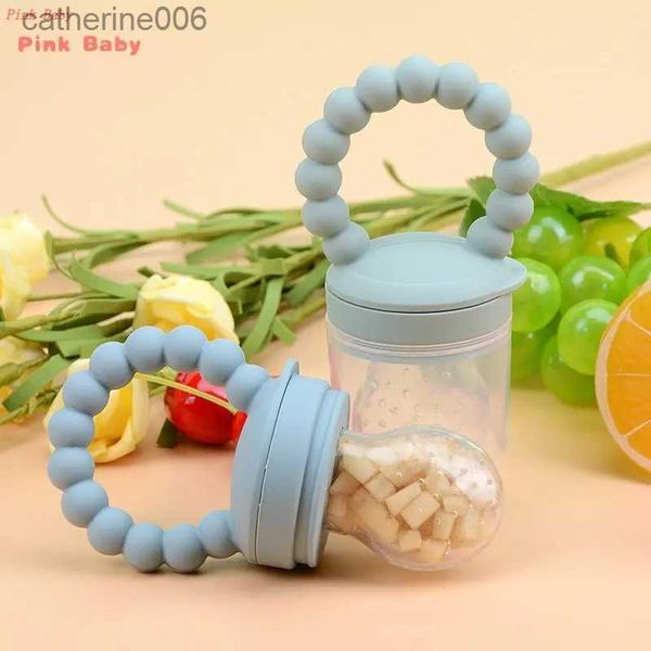 Sucettes # 1 pièces nouveau-né mamelon mangeoire bébé grignoter fruits alimentation de qualité alimentaire Silicone conteneur sucette bouteilles infantile sucette dentition jouets L231104