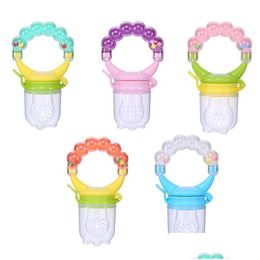 Fopspeen# 2021 Sile Baby Baby Pacifier Feeder Vrucht groenten Voer Dummy Tummy speen rammelaarspeelgoed Leveringen Food Drop levering DHQ0V