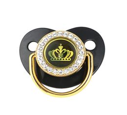 Pacifications Baby Pacificier BPA Born mannequin Soother Toddler Infant Silicone Pacifiers Black Golden Bling Nipple Boy Girls GIGMES7380385