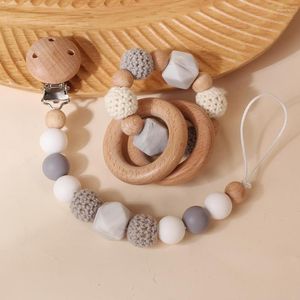 Fopspeen baby gepersonaliseerde fopspeen clipketen met naam diy geschenken dummy tepels houder clips tandenspeelgoed speelgoed anti-lost baby's accessoires