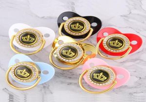 Couleurs de sucette Carton Couronne bébé Pacificier Golden Dummy Bling Toddler Pacy Orthodontic Minppal Infant Down Gift 018 moispac3672935