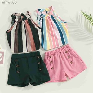 Chupetes # Traje de baño para hombres ma baby 37Y Conjunto de ropa para niñas pequeñas y niños sin mangas Tops a rayas Pantalones cortos Moda para niños Trajes de verano D01 x0804