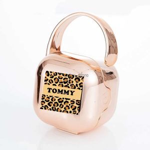 Pacifications # miyocar personnalisé tout nom photo de luxe léopard imprime noire porte-boîte de boîte bpa bpa cadeau idéal gratuit pour le nouveau-né baby showerl2403