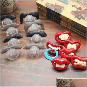 Pacifications # Pacifications bébé sile Pacification mignonne de dents drôles barbe moustache bébé orthodontique mamelons mannequin