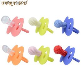 Fopspenen # TYRY.HU 1pcs Baby Siliconen Fopspeenhouder Kleuren Draagbare Fopspeen Fopspeenketting Voeden Tandjes FopspeenL231104