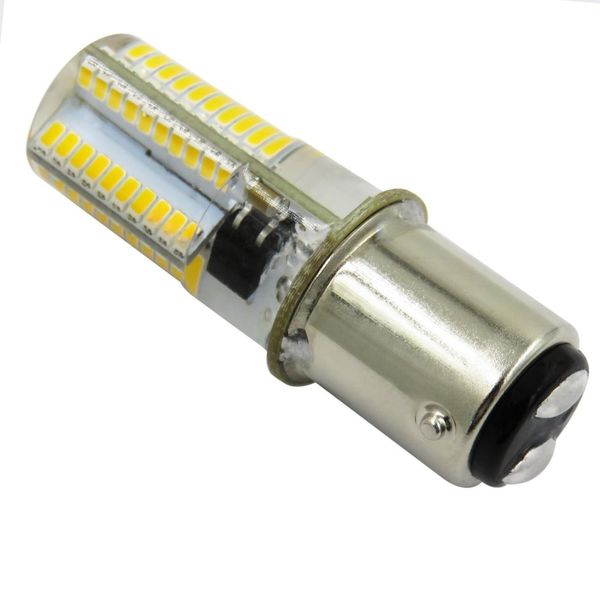 Paquete de 10 BA15D regulable Singer máquina de coser luz LED blanco frío bombilla blanca cálida 80 LED 3014 SMD AC 110V 220V lámpara de cristal 3849988